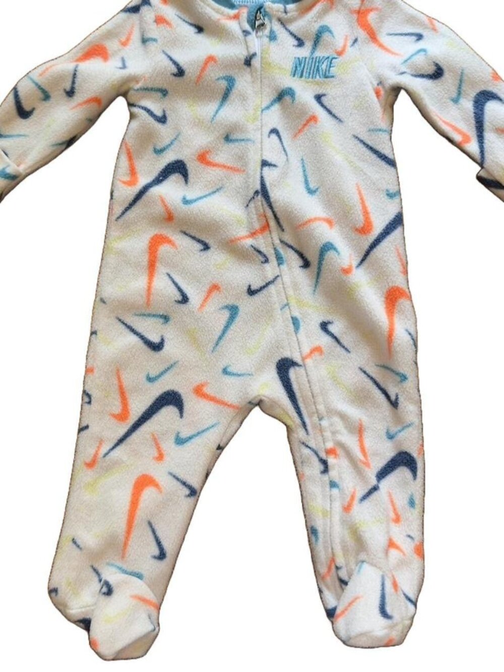 Nike Kids' Multi-Color Swoosh Sleeper Pajamas
